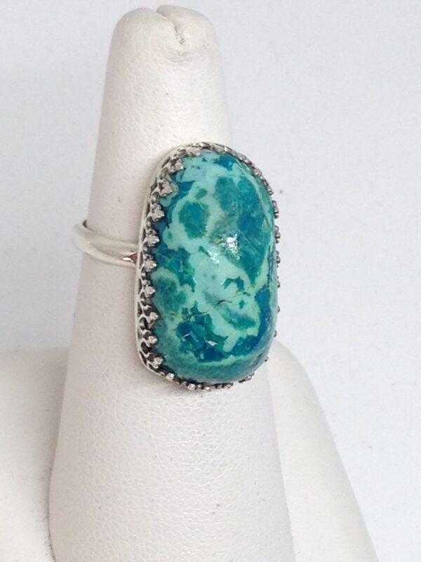Blue Green Amazonite Ring - AMAR1