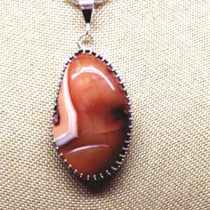 Carnelian Pendant Orange B SOLD