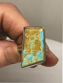 Blue Turquoise Ring from Royston Mine