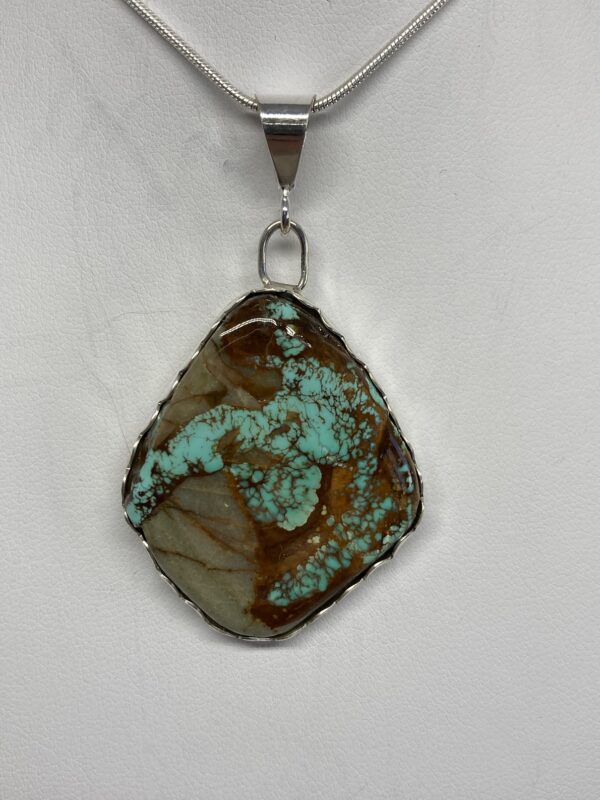 Blue Turquoise With Brown Matrix - TURBR32