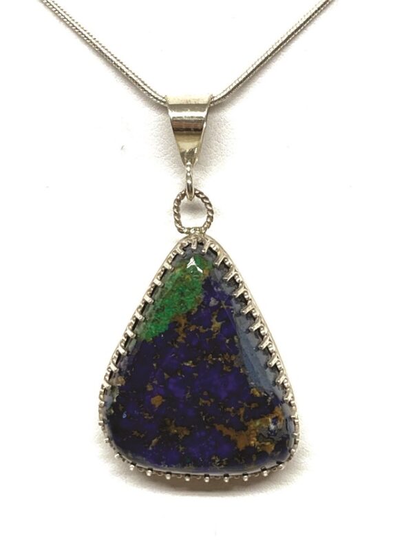 Blue Green Chrysocolla Pendant - CHRY8