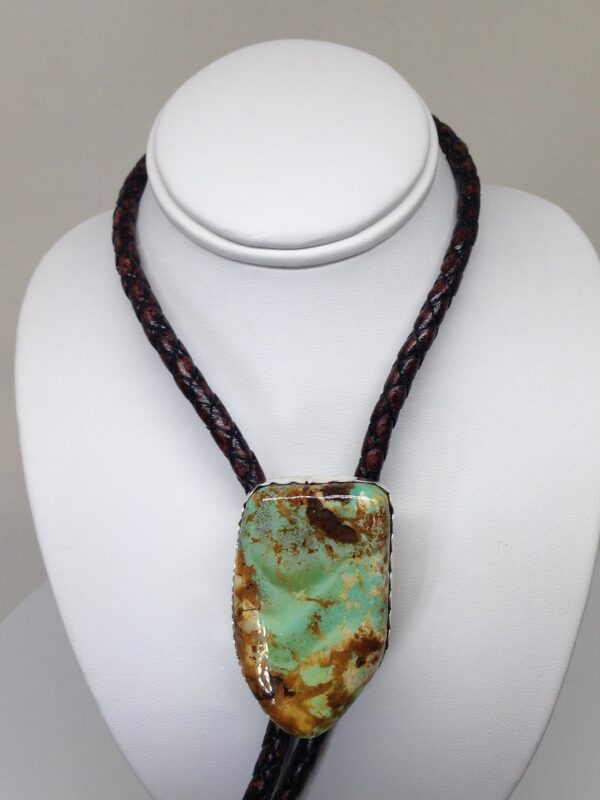Green and Brown Turquoise Bolo - BO TURG1
