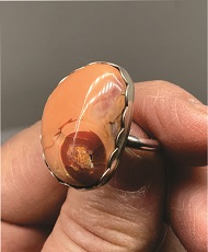 Orange Opal Ring