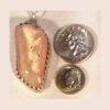 Pink and White Rhodochrosite Pendant