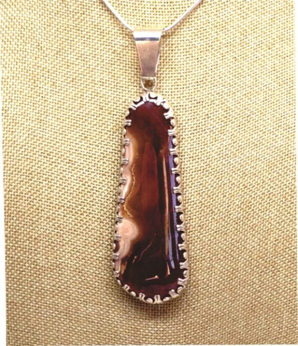 Rhodochrosite Brown Pendant