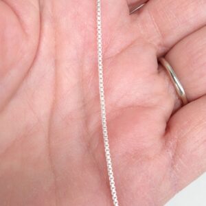 Sterling Silver Chain 16" Box Style.