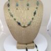 Necklace Set Green Adventurine with White Quartz Beads - NSADV1