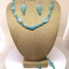 Necklace Set Light Blue Amazonite Beads - NSAMA3