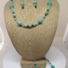 Necklace Set Green Amazonite and Black Onyx Beads - NSAMA5