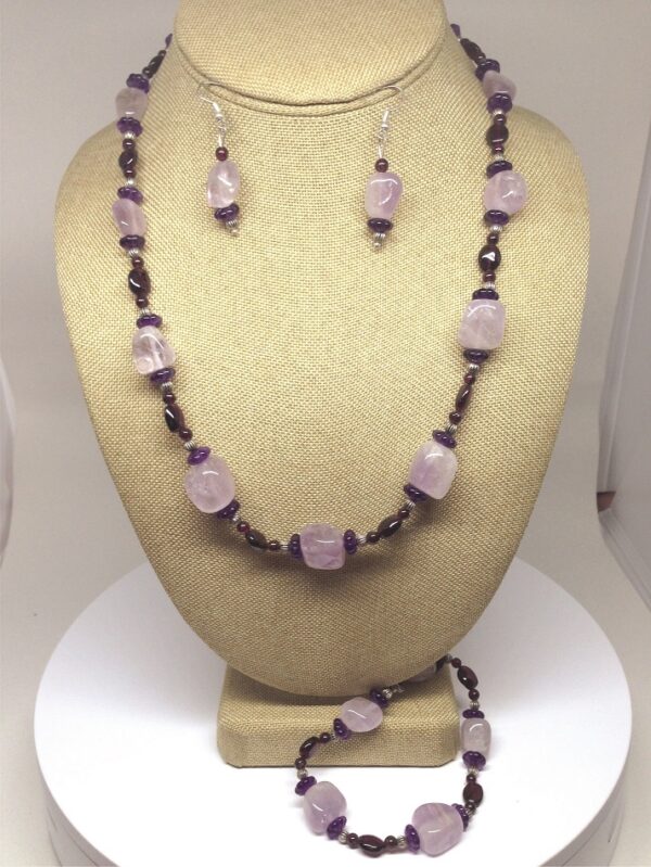 Necklace Set Purple Amethyst - NSAMY3