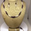 Necklace Set Purple Amethyst and White Quartz - NSAMY5