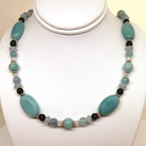 Necklace, Blue, Aquamarine