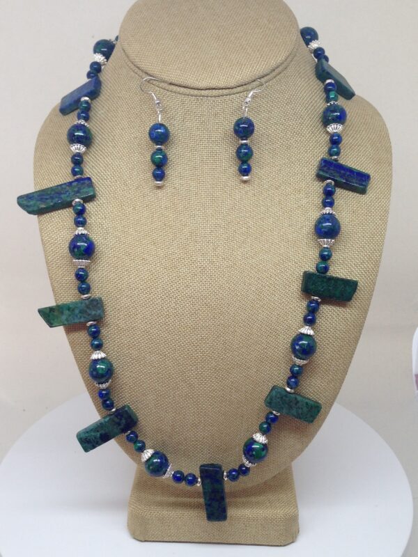 Necklace Set Blue and Green Chrysocolla - NSCHR3