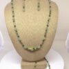 Necklace Set Green and White Jade with Green Cloisonne - NSJAD2