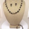 Necklace Set Black Onyx Gold Beads - NSONG1