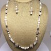 Necklace Set White Moonstone and Shell - NSSH6