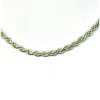 Sterling Silver Chain Necklace 16". French Rope Style