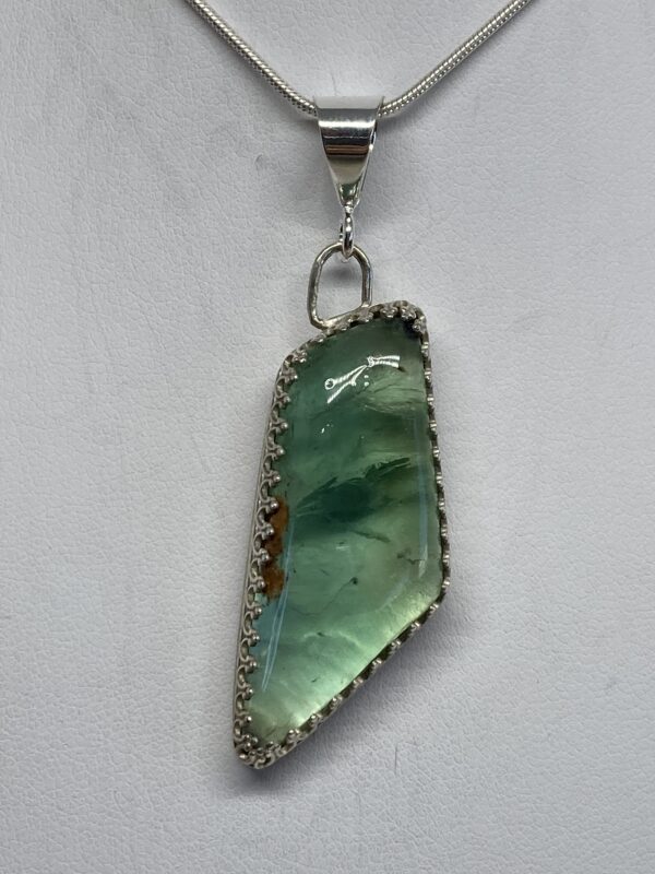 Clear Green Fluorite Pendant - FLO3