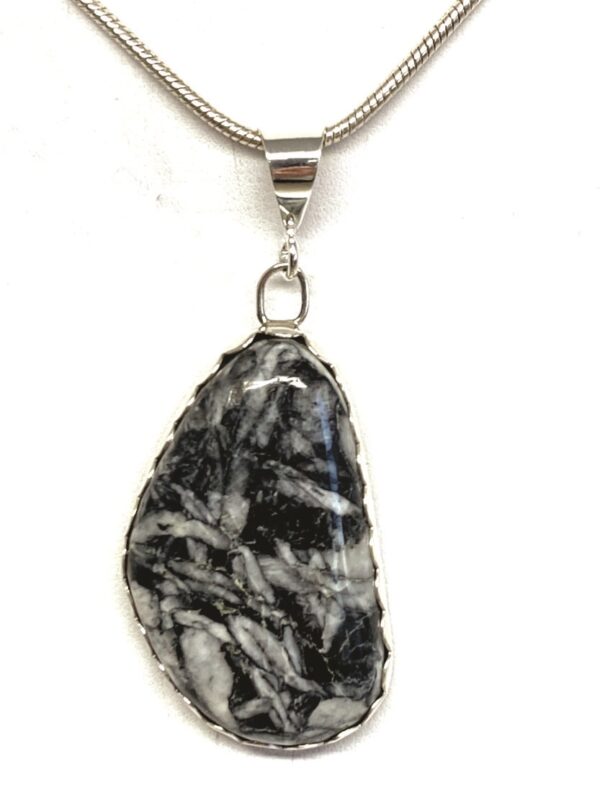 Black and White Tourmaline Pendant - TOR1