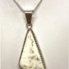 White Buffalo Turquoise Pendant - WB42