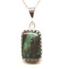 Green Malachite with Brown Pendant - MAL18