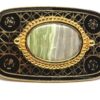 Green Jasper Gemstone Belt Buckle 3-1/4" x 2" for 1-1/2" Belts
