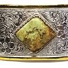 Green Turquoise from Tonopah Nevada Belt Buckle for Belt 1-1/2"