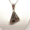 Fire Agate Pendant with White Quartz