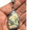 Blue and White Kyanite Pendant