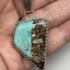 Unique Blue and Brown Turquoise Pendant