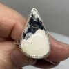 Black and White Buffalo Turquoise Ring