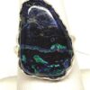 Blue Chrysocolla Azurite Ring with Green Malachite