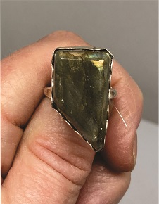 Labradorite Ring Gold