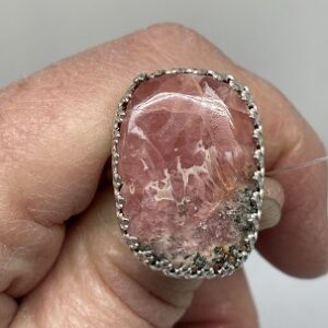 Pink Rhodochrosite Ring