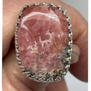 Pink Rhodochrosite Ring
