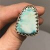 Blue and White Variscite Ring