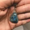 Blue Apatite Pendant