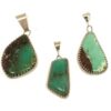 Green Chrysoprase Pendants Group A