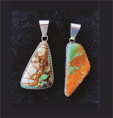 Blue and Brown Turquoise Pendants Group G