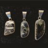 White Black Buffalo Turquoise Pendants Group D