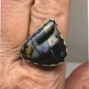 Black and White Opal Ring