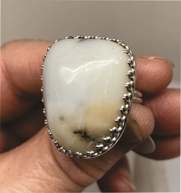 Cream Colored Opal Ring