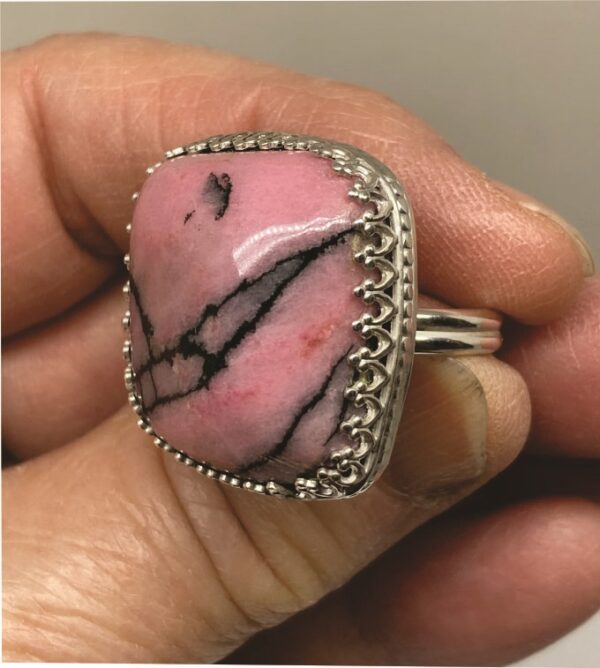 Pink Rhodonite Ring