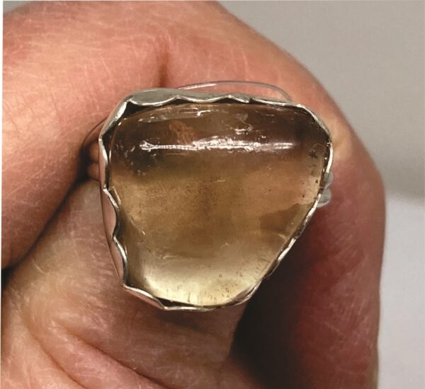 Sunstone Ring Clear Yellow