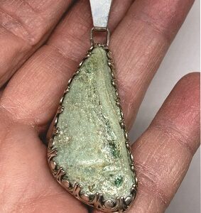 Lizardite Green Pendant