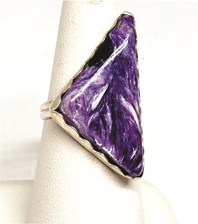 Purple Charoite Ring