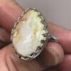 White Opal Ring