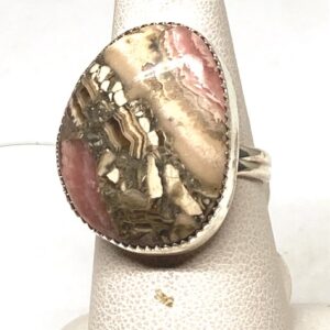 Rhodochrosite Pink Ring