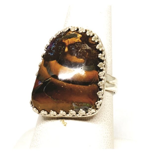 Blue Opal Ring From Australia