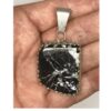 Black White Buffalo Turquoise Pendant